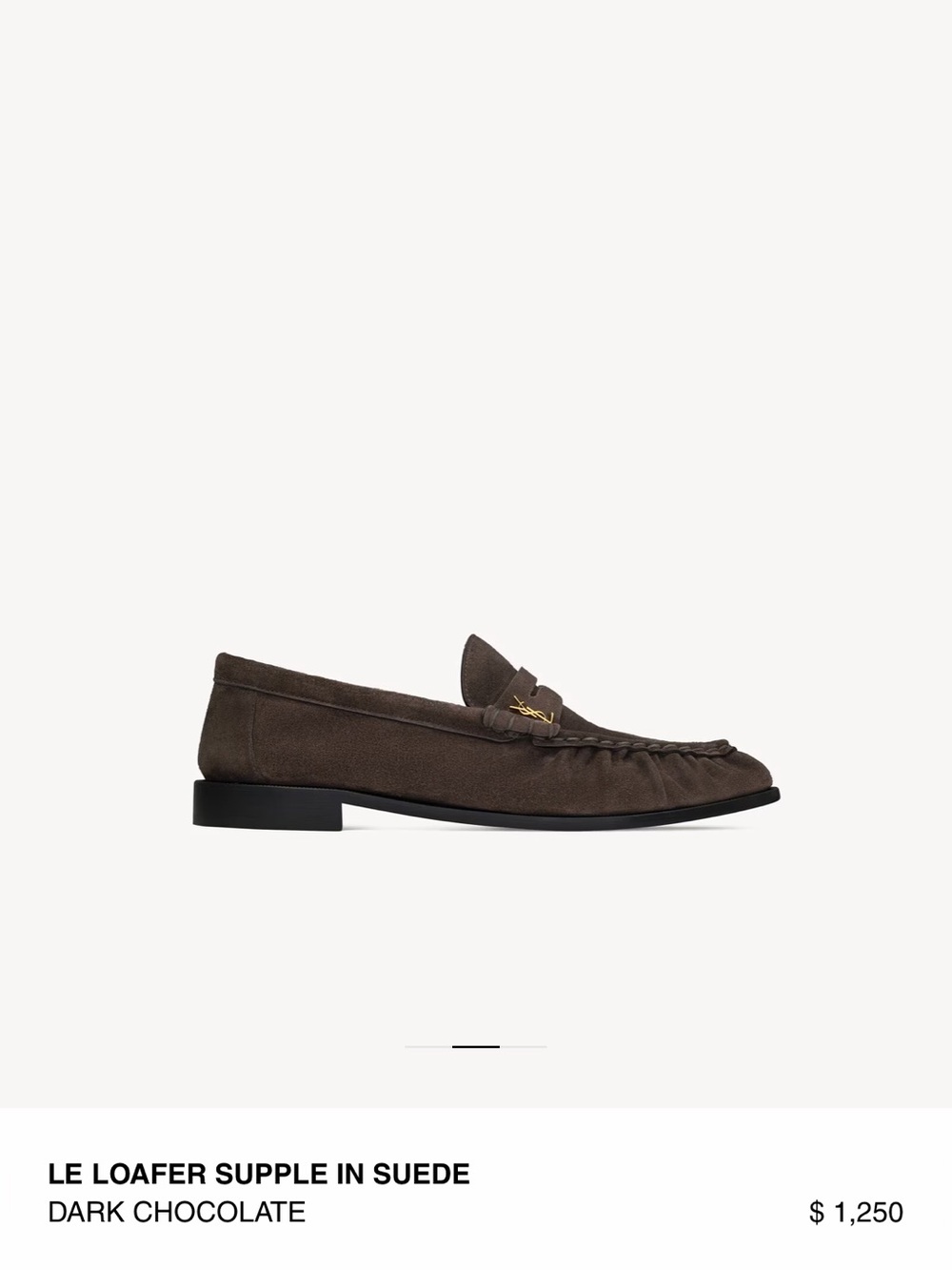 Saint Laurent LE LOAFER SUPPLE IN SUEDE
DARK CHOCOLATE